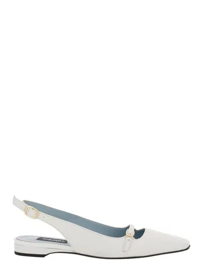 Carel Paris 'ninon' Beige Slingback Ballet Shoes