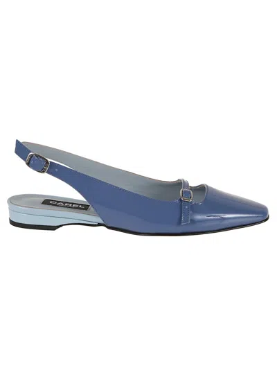 Carel Paris 'ninon' Blue Slingback Ballet Shoes