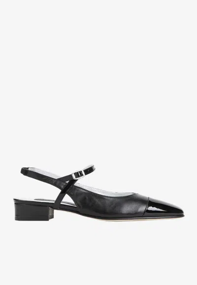 CAREL PARIS OCEANO 30 LEATHER SLINGBACK PUMPS