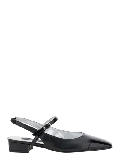 Carel Paris 'oceano' Black Slingback Ballet Shoes