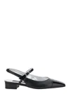 Carel Paris 'oceano' Black Slingback Ballet Shoes