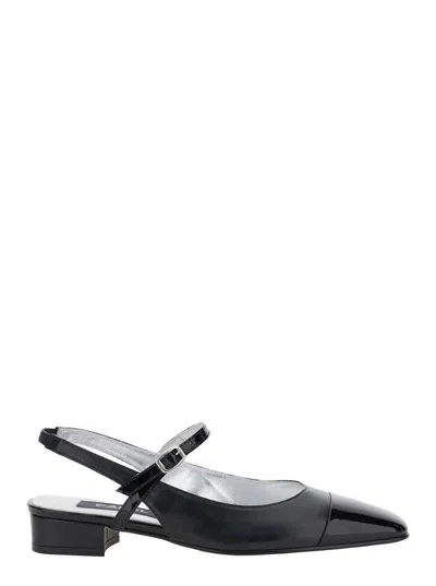 Carel Paris 'oceano' Black Slingback Ballet Shoes