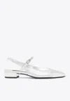 Carel Paris Oceano Laminated Leather Slingback Flats