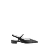 Carel Paris Leather Block Heel Ballerinas With Sling Back