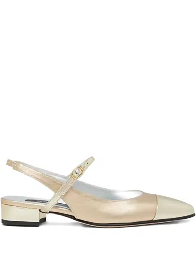 Carel Paris Oceano Slingback Pumps In Gold