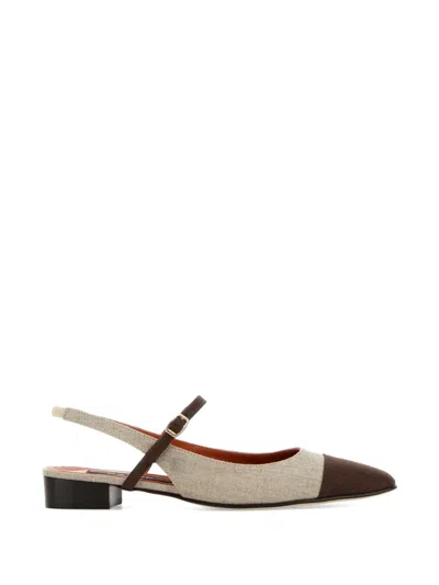 Carel Paris Oceano Slingback Pumps In Neutral