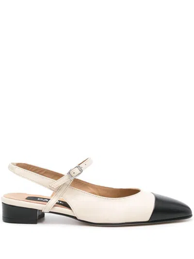 Carel Paris Oceano Two-tone Leather Slingback Shoes