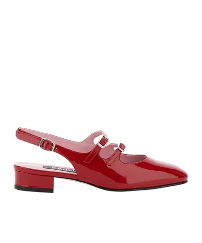 Carel Paris Slingback In Red Patent Leather