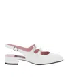 Carel Paris Peche Slingback Mary Jane Pumps In White