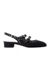 Carel Paris Open-heeled Flats In Black