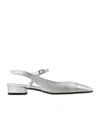 Carel Paris Open-heeled Flats In Gray