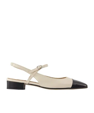 Carel Paris Open-heeled Flats In Nude