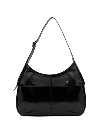 Carel Paris Orsay Naplack Leather Shoulder Bag In Black