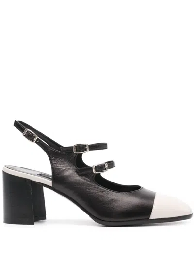 CAREL PARIS PAPAYA 60MM LEATHER PUMPS