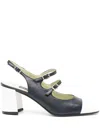 Carel Paris Papaya Leather Slingback Pumps