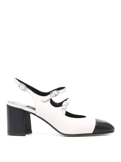 Carel Paris T-strap Mary Jane Square Heel Pumps In Multi