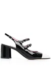 Carel Paris Papaya Patent Leather Slingback Pumps