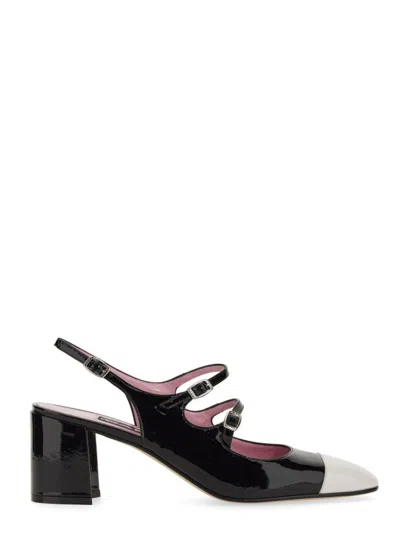 Carel Paris Banana 60mm Slingback Pumps In Black And Ivory