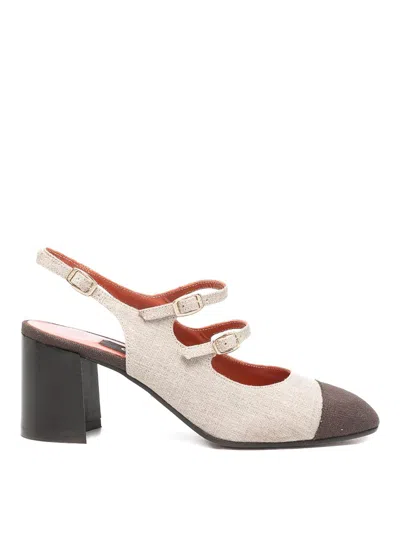 Carel Paris Papaya Slingback Pumps In Neutral