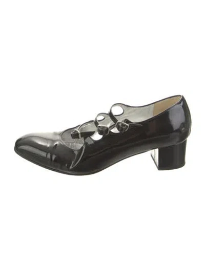 Pre-owned Carel Paris Patent Leather Flats In Black
