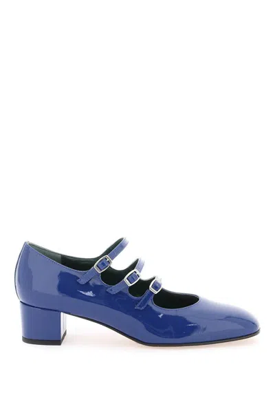 Carel Paris Patent Leather Kina Mary Jane In Blue