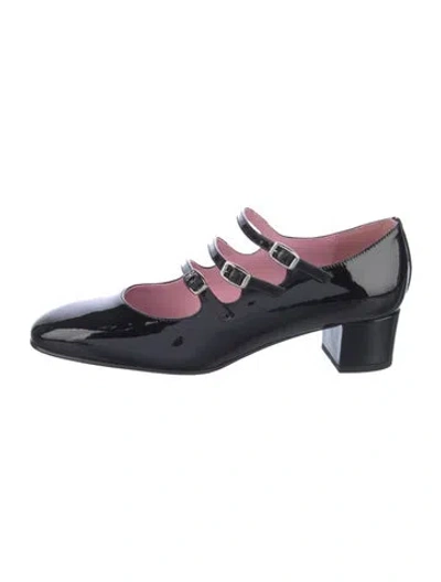 Pre-owned Carel Paris Patent Leather Pumps In Black