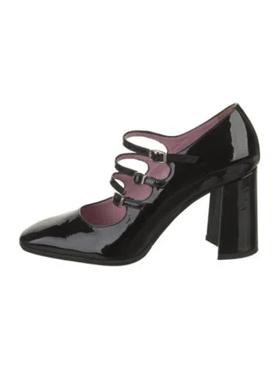 Pre-owned Carel Paris Patent Leather Pumps In Black