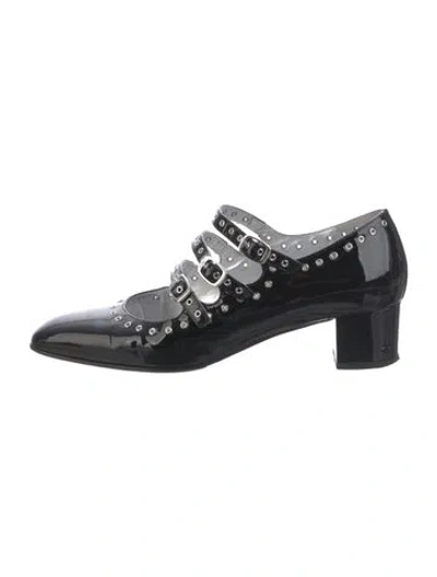 Pre-owned Carel Paris Patent Leather Pumps In Black