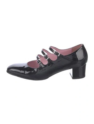 Pre-owned Carel Paris Patent Leather Pumps In Black