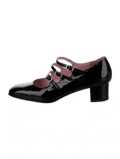 Pre-owned Carel Paris Patent Leather Pumps In Black