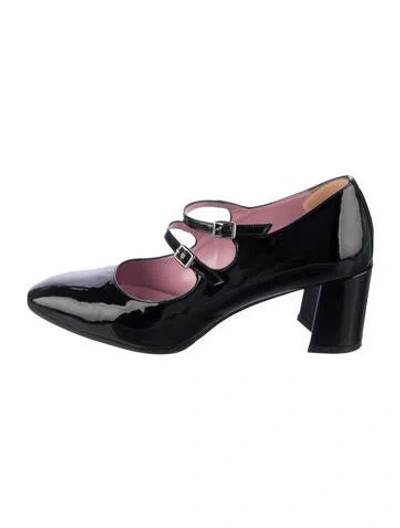 Pre-owned Carel Paris Patent Leather Pumps In Black