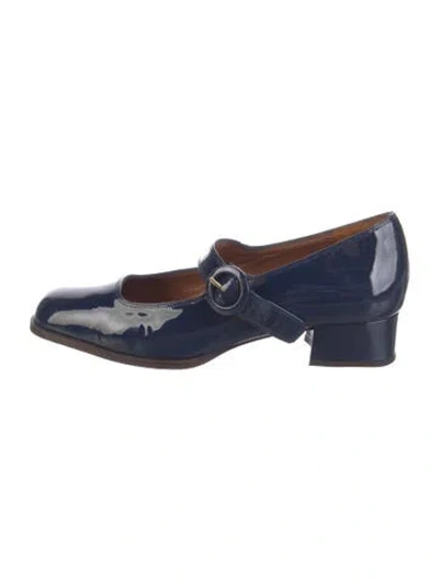 Pre-owned Carel Paris Patent Leather Pumps In Blue