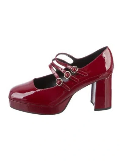 Pre-owned Carel Paris Patent Leather Pumps In Burgundy