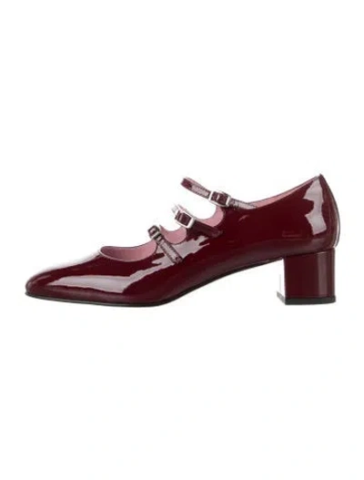 Pre-owned Carel Paris Patent Leather Pumps In Burgundy