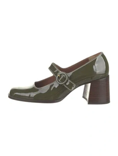 Pre-owned Carel Paris Patent Leather Pumps In Green