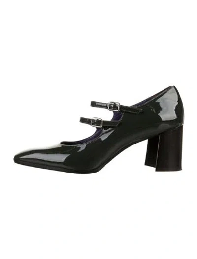 Pre-owned Carel Paris Patent Leather Pumps In Green