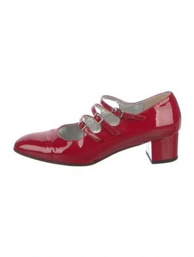 Pre-owned Carel Paris Patent Leather Pumps In Red
