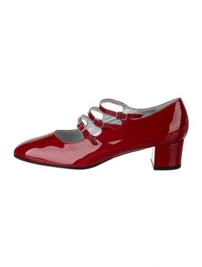 Pre-owned Carel Paris Patent Leather Pumps In Red