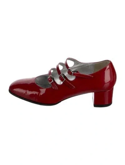 Pre-owned Carel Paris Patent Leather Pumps In Red
