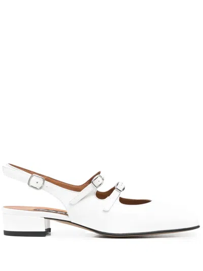 Carel Paris Peche 20mm Slingback Pumps In White