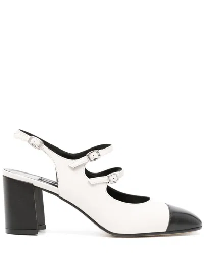 CAREL PARIS PECHE 60MM LEATHER PUMPS