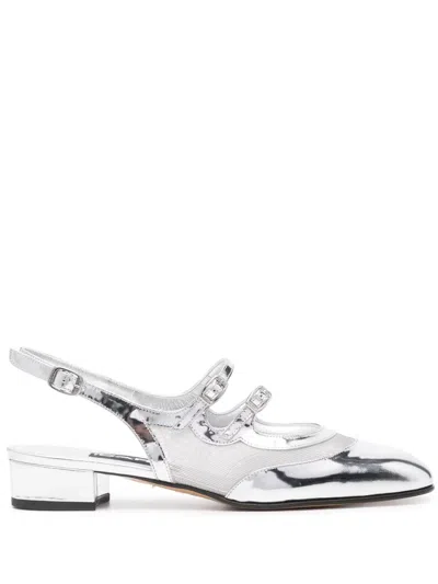 Carel Paris Peche Night Slingback Mary Janes Pumps In White