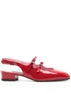 Carel Paris Slingback In Red Patent Leather In Red