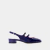Carel Paris Round-headed High-heeled Sandals In Blue