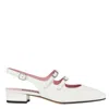Carel Paris Peche Slingback Mary Janes In White