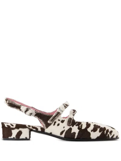 Carel Paris Peche Slingback Pumps In Brown