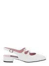 Carel Paris Peche Slingback Mary Jane Pumps In White