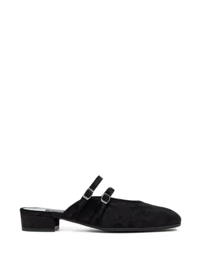Carel Paris Pomme Heeled Mules In Black