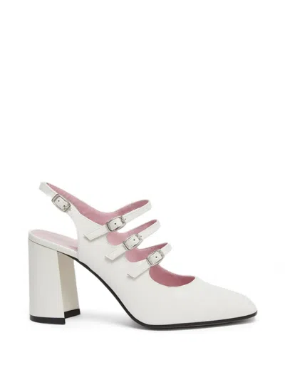 Carel Paris Promise Patent Calf-leather Pumps In White