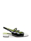 Carel Paris Patent Leather Mary Jane Pumps With Double Buckle